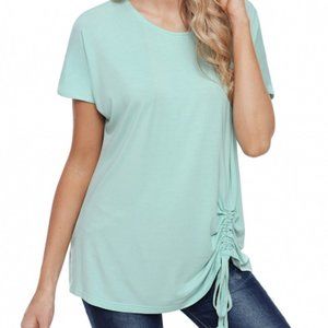 Drawstring tee in mint never worn